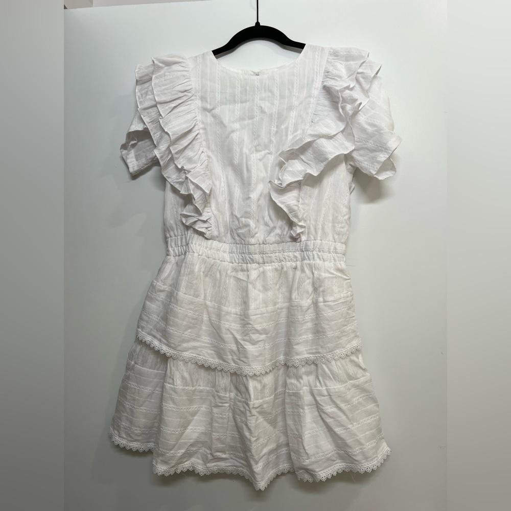NWT — TCEC White Short-Sleeve Love Shack Fancy look-a-like dress